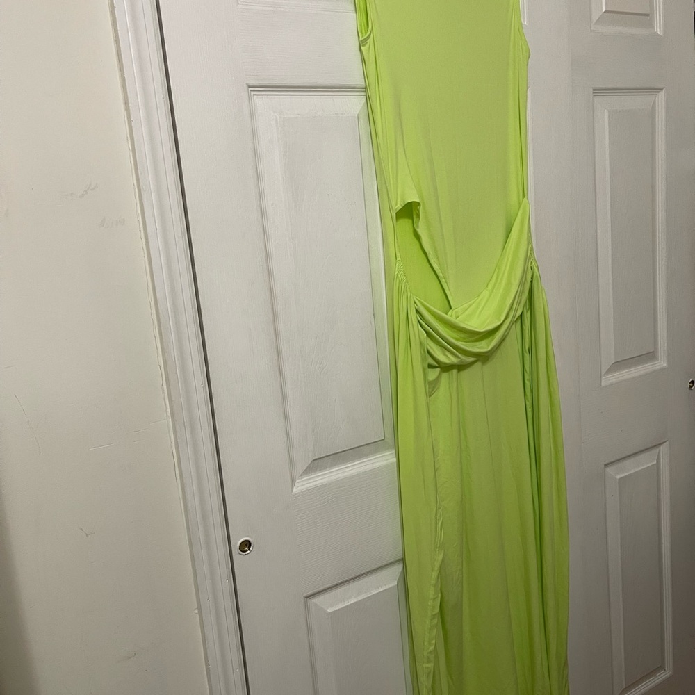 SHEIN Lime Green Maxi Dress